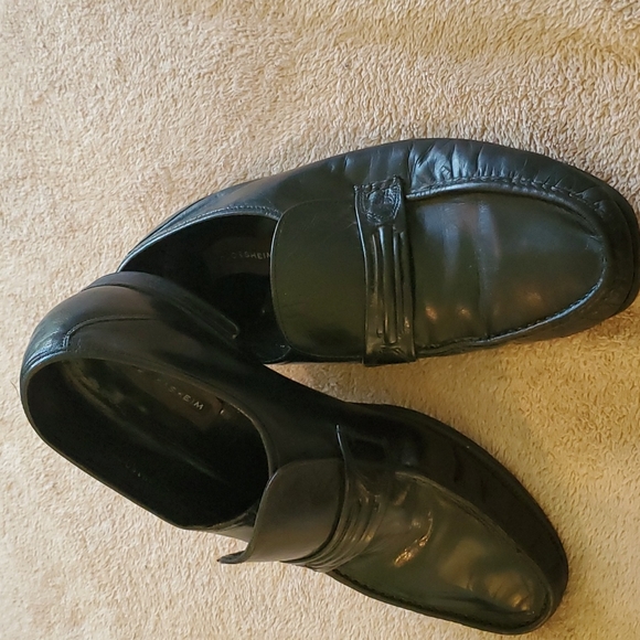 Florsheim Black Leather Slip On Loafer Shoes Men's 10 1/2 3E - Picture 3 of 5
